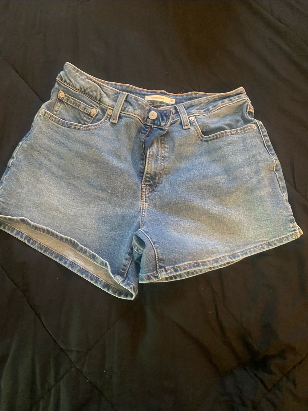 Levi's Light Blue Denim Cutoff Shorts